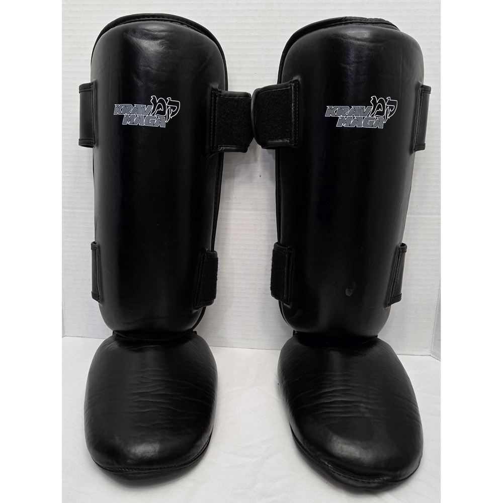 Krav Maga Shin/Instep Guards by Century Leg Protector MMA Kickboxing Size L/XL